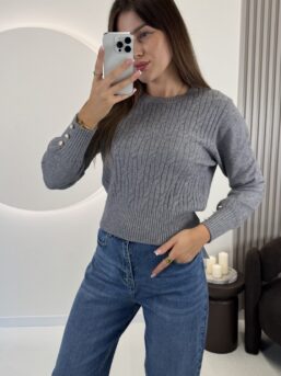 SWETER LUNA SZARY