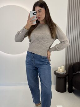 SWETER LUNA BEŻ SWETER LUNA BEŻ