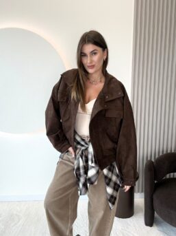 KURTKA NICOLE CZEKOLADA