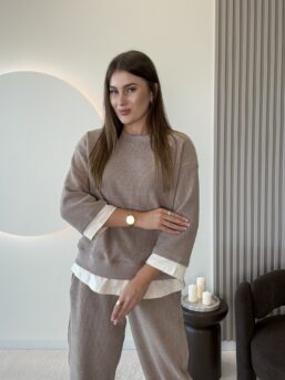 BLUZA COMFY BEŻ