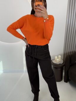 SWETER Z VISCOZĄ HONEY POMARAŃCZ