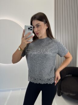 SWETER AZURRA SZARY